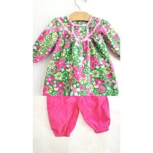 Boutique Le Top corduroy outfit 12M Wear dress alone or with capri pants